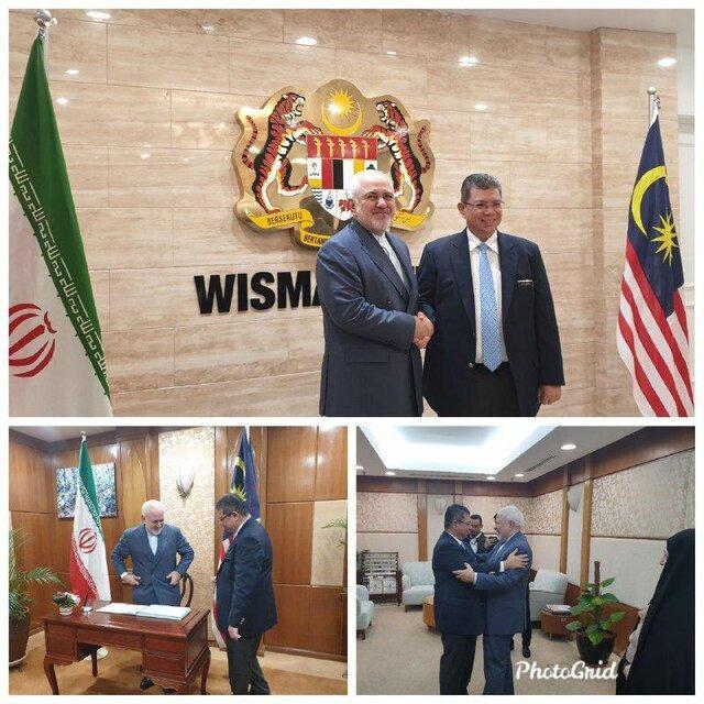 رایزنی ظریف با وزیرخارجه مالزی در خصوص مسائل ایرانیان مقیم این کشور
