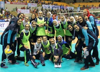 کسب مقام پنجمی والیبال زنان ایران در قاره کهن